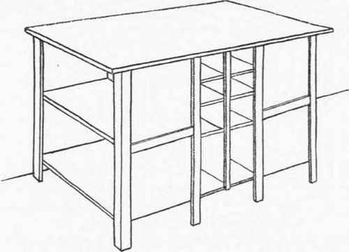 BOY'S BOOK  AND GAME TABLE