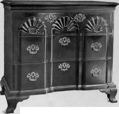 Block Front Chest of Drawers, 1760 75.