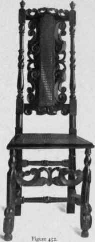 Cane Chair, Flemish legs, last quarter seventeenth century.