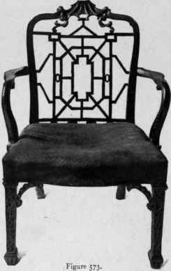 Chair in Chippendale style, Chinese taste, third quarter eighteenth century.