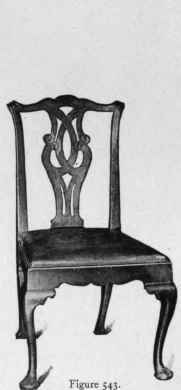 Chair in Chippendale style, third quarter eighteenth century.