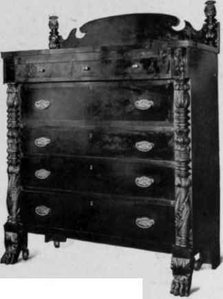 Chest of Drawers, Empire style, 1810 20.