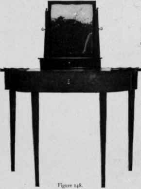 Dressing Table, Sheraton style, about 1800.