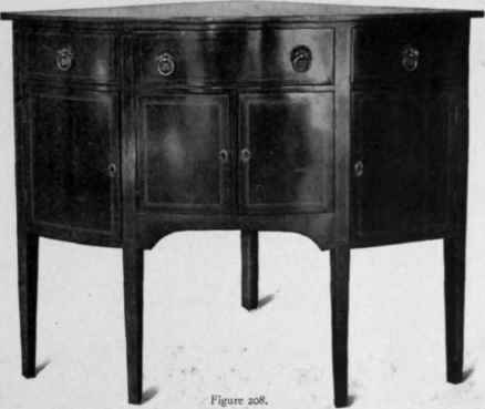 Hepplewhite Corner Sideboard, 1790 1800.