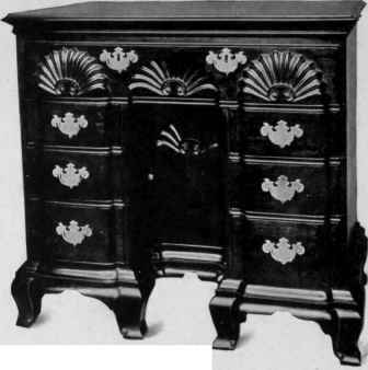 Knee Hole Block Front Dressing Table, 1750 75.
