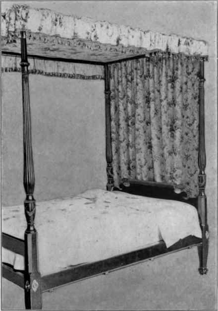Mahogany Bedstead in Sheraton style, 1790 1800.