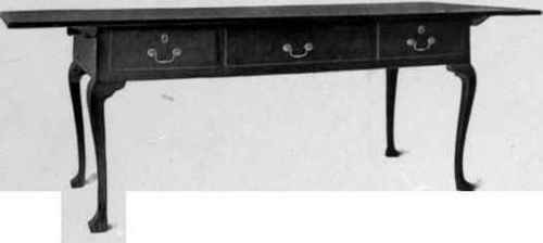 Rectangular Table, about 1750.