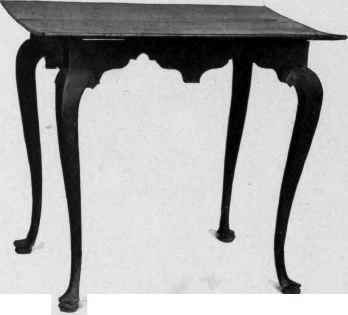 Tea Table, about 1725.