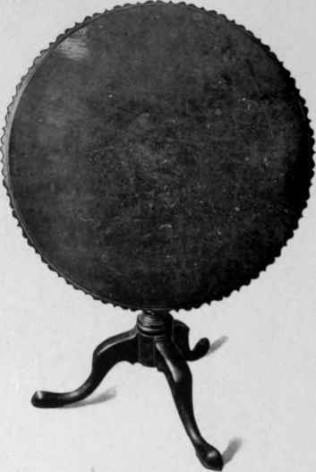 Tripod Table, ogee edge, 1750 75.