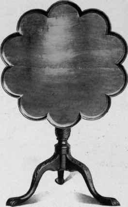 Tripod Table with dish top, 1750 75.