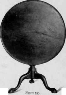Tripod Table with tray top, second quarter eighteenth century.