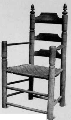 Turned Slat Back Chair, 1625 50.