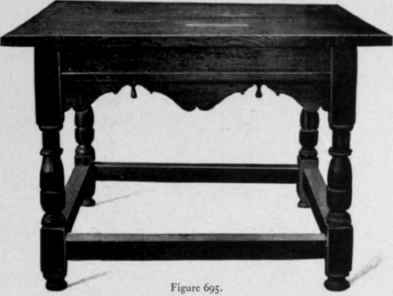 Turned Table, about 1675.