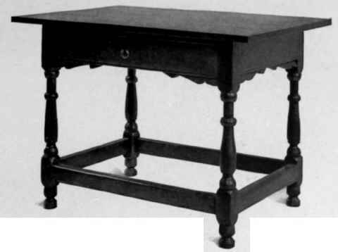 Turned Table, last quarter seventeenth century.