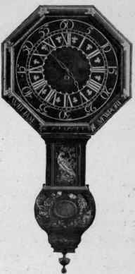 Wall or Mural Clock, about 1740.