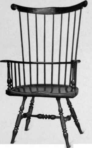 Windsor Chair, third quarter eighteenth century.