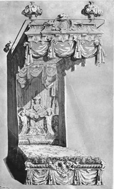 Frontispiece.   Bed by Daniel Marot.