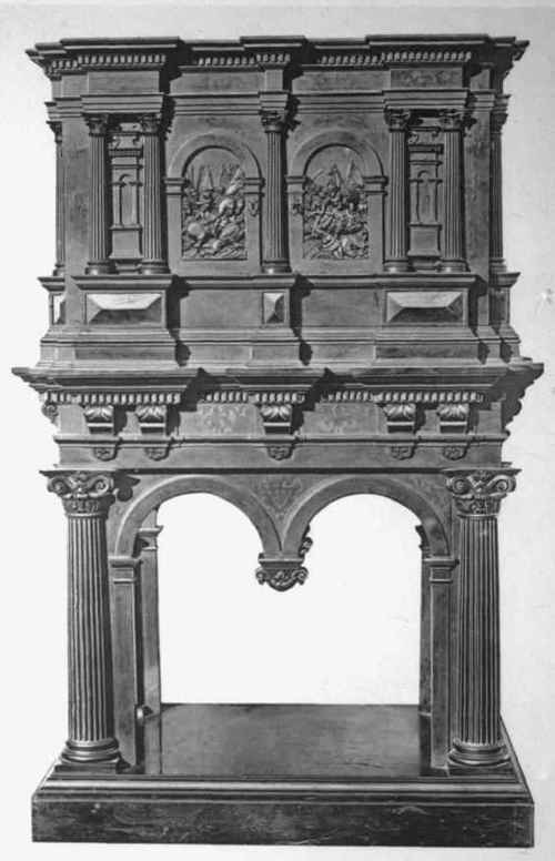 Cabinet, Principally Pear Tree Inlaid Late 15th Century