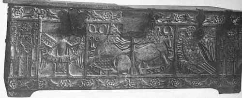  Chest, Oak I4th Century Dersingham Church, Norfolk