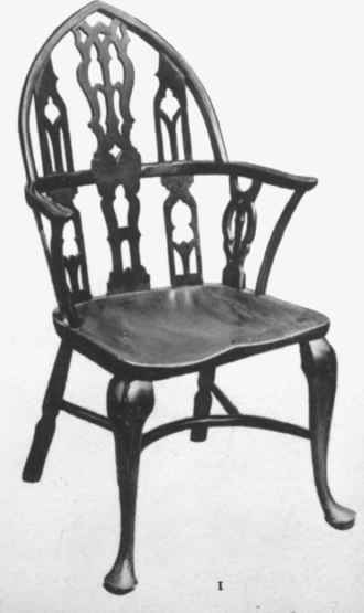 I   Windsor Chair, Yew, Gothic Style