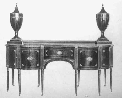 Sideboard, Mahogany Inlaid Sheraton