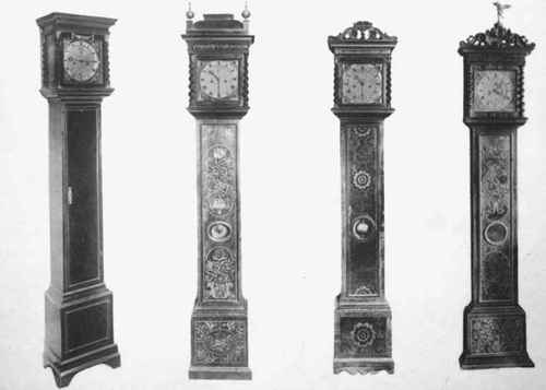 Tall Clocks, Veneered And Inlaid From 1680 1715