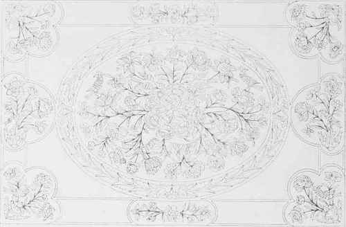 A Pricking Of The Marqueterie Of The Above Table Top.