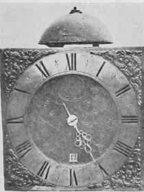Example Of A One Handed Square Dial Clock Of Late Period.