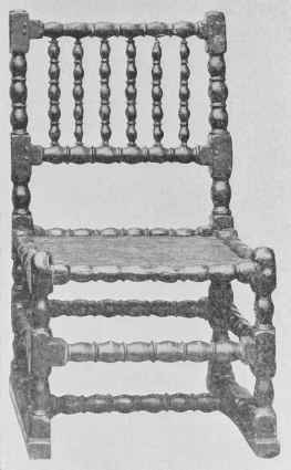 Fruit Wood Bobbin Turned Chairs