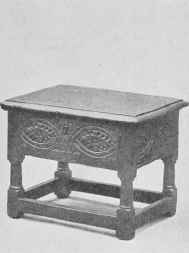 Oak Box Stool.