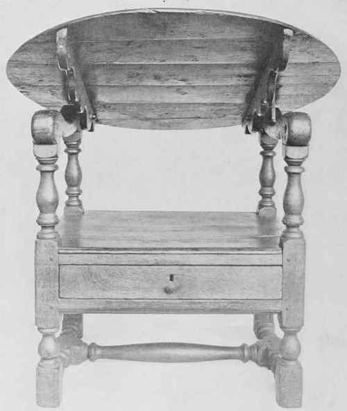 Oak Chair Table.