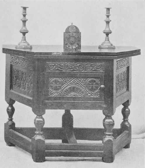 Oak Cupboard Table.