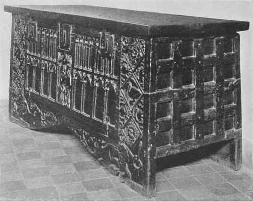 Oak Muniment Or Vestment Chest.