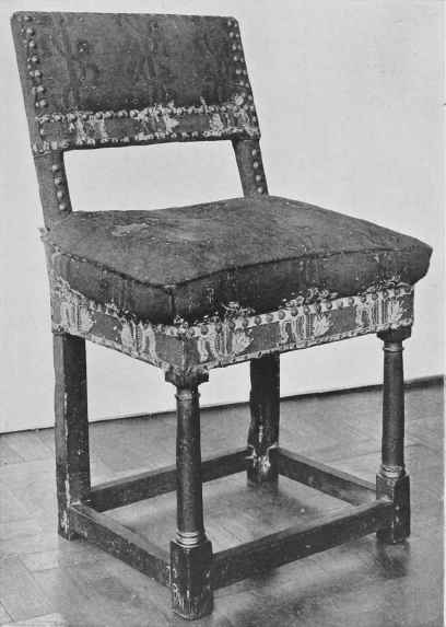 Oak Upholstered Chair.