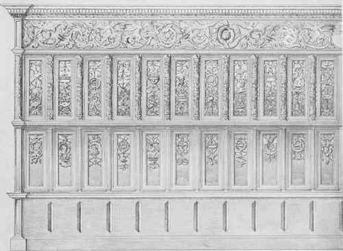 Panelling In The Aisle Of The Church Of St. Vincent, Rouen.