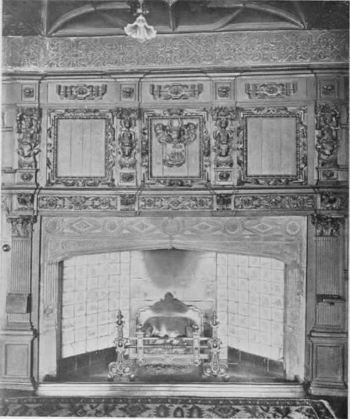 The Oak Panelled Room, Fig. 320. The Mantel.