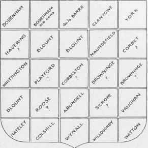 The Twenty Five Quarterings Of Bodenham Of Rotherwas