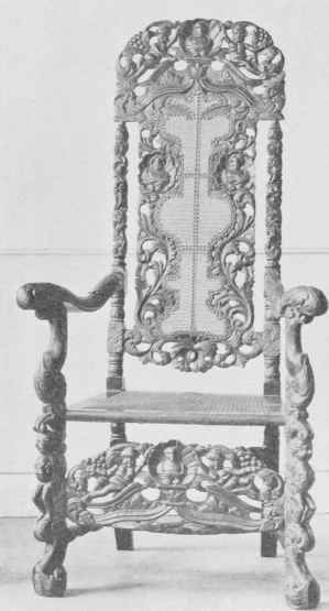 Walnut Arm Chair.