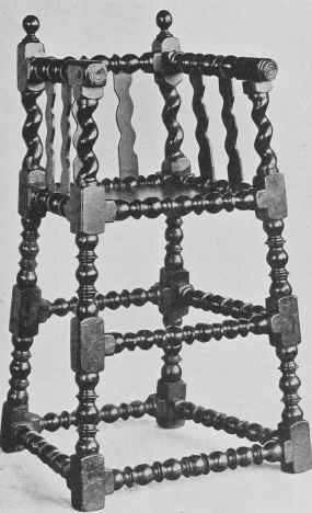 Walnut Child's Chair.