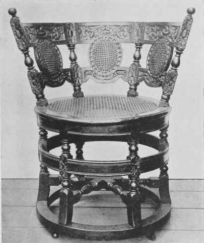 Yew And Fruit Wood Chair.