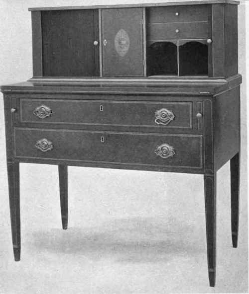 Heppelwhite Desk with Tambour Shutters   Metropolitan Museum