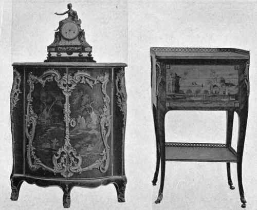 Louis XV. Encoignure and Lady's Work Table