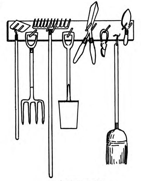 Rack For Garden Tools