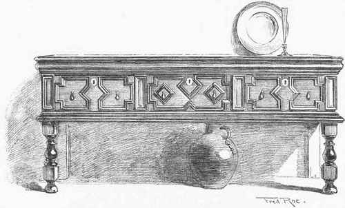 DRESSER, SECOND HALF OF THE SEVENTEENTH CENTURY
