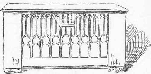 FOURTEENTH CENTURY COFFER IN THE COLLECTION OF MORGAN S. WILLIAMS, ESQ