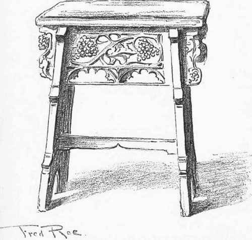 STOOL, TEMP. HENRY VII., IN THE COLLECTION OF SIR CHARLES