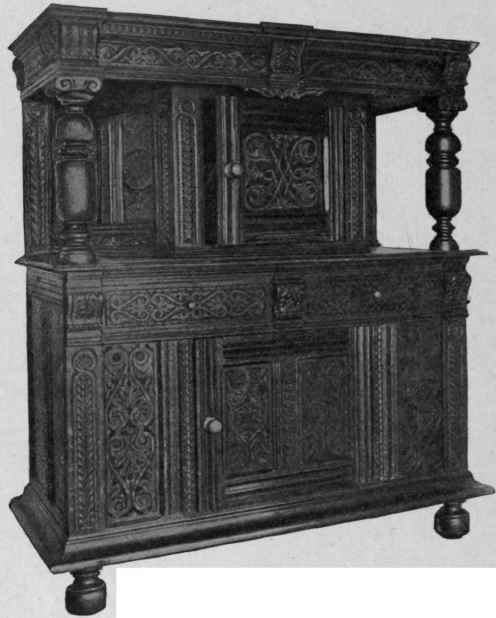 Carved Press Cupboard, 1680 1690.