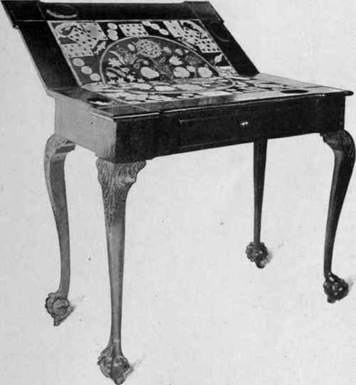Chippendale Card table, about 1765.