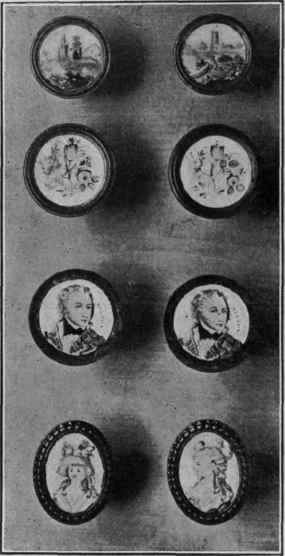 Enamelled Mirror Knobs, 1770 1790.
