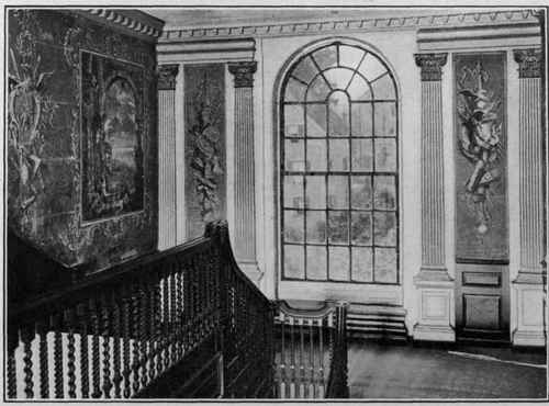 Landing and Stairs in Lee Mansion, Marblehead, 1768.